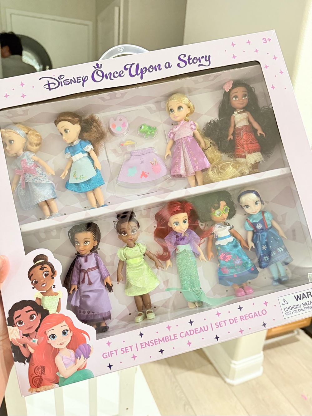 Disney Once Upon a Story Mini Princess Doll Set - Blue, Pink, Purple, Green, Red